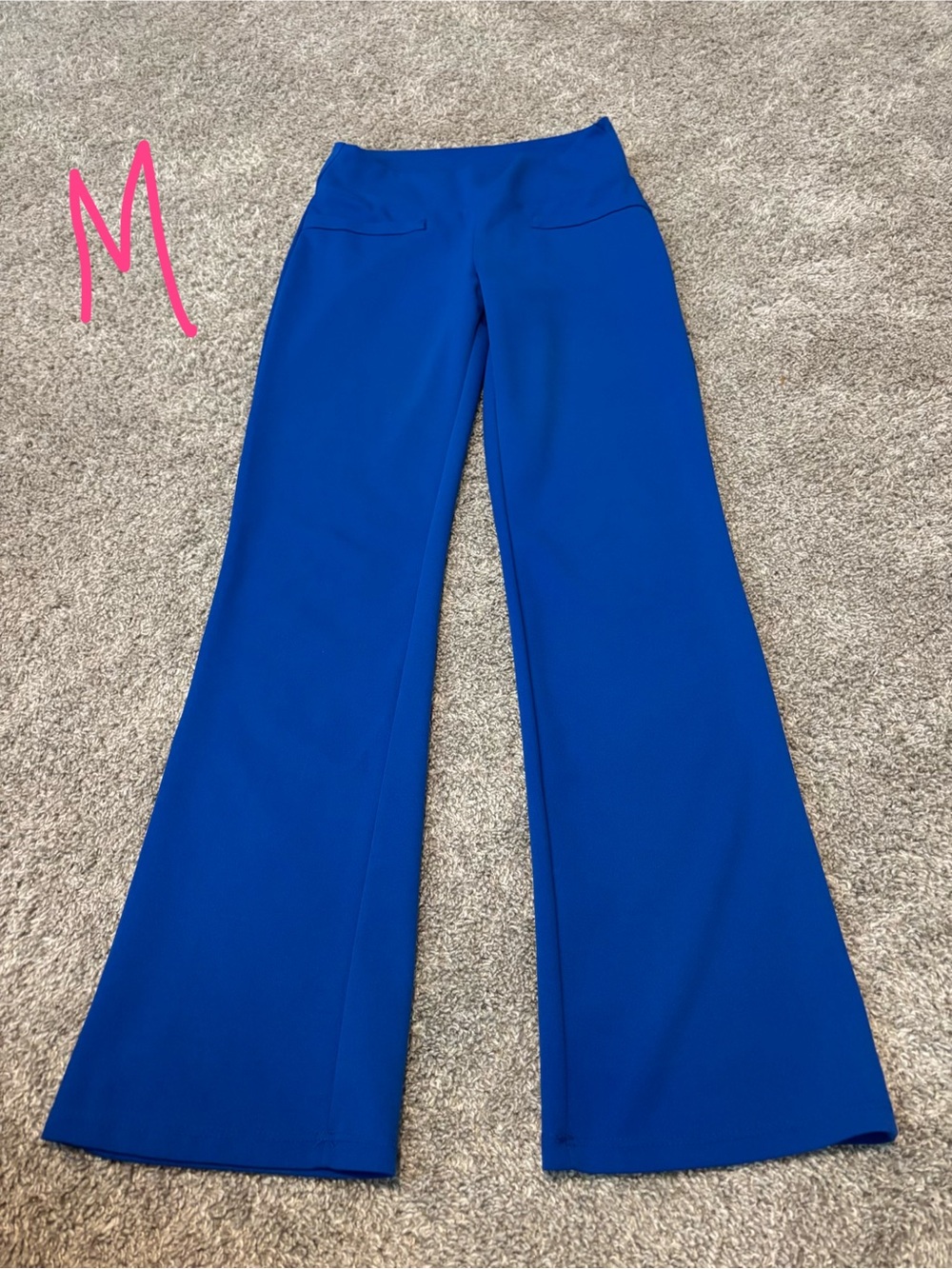 Women's High-Waist Wide Leg Pants - Royal Blue
